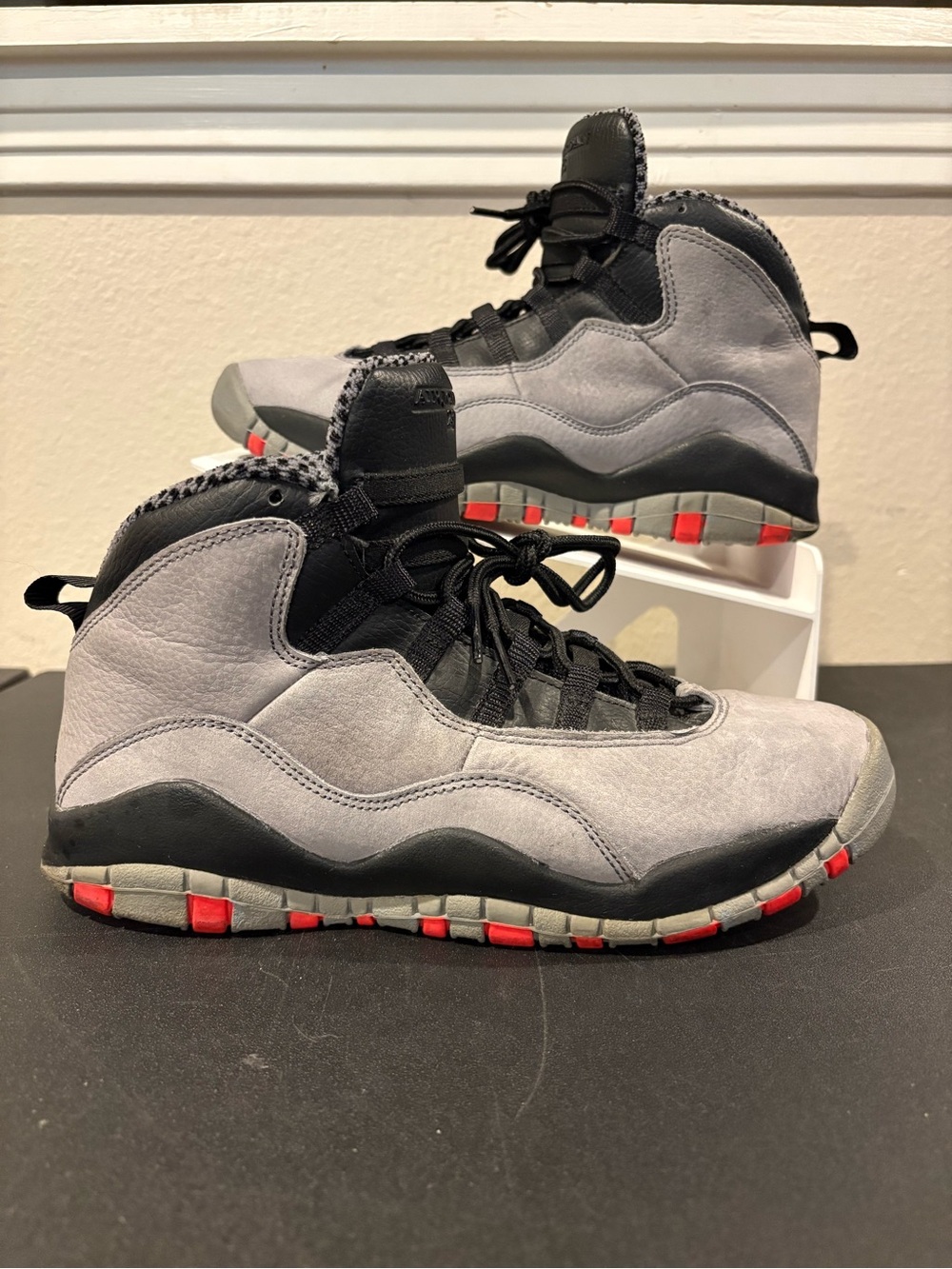 Air Jordan 10 Retro 'Cool Grey' Kid's Youth Size 6Y Fast Shipping Pre Owned